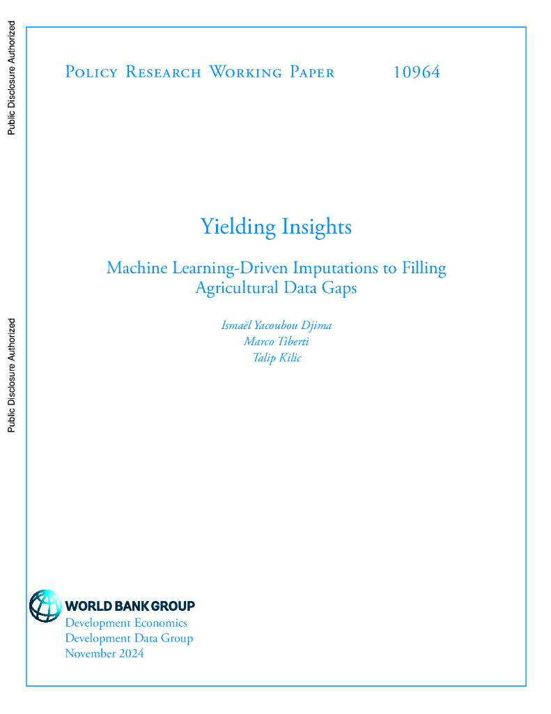 世界银行：产生见解：机器学习驱动的填补农业数据空白的方法（英文版）