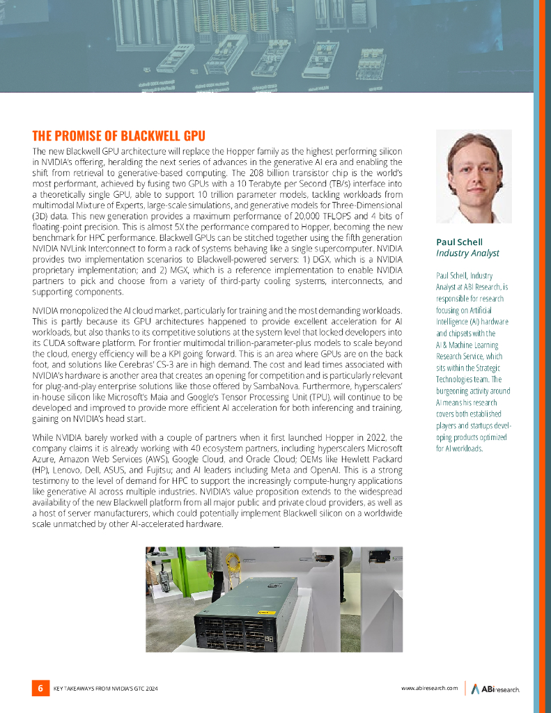 ABI Research：英伟达2024年GTC大会要点白皮书：人工智能时代的创新（英文版）_第6页