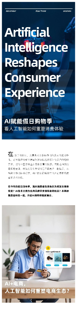 Westwin：2024年AI赋能假日购物季-看<em>人工智能</em>如何重塑消费体验报告 海报