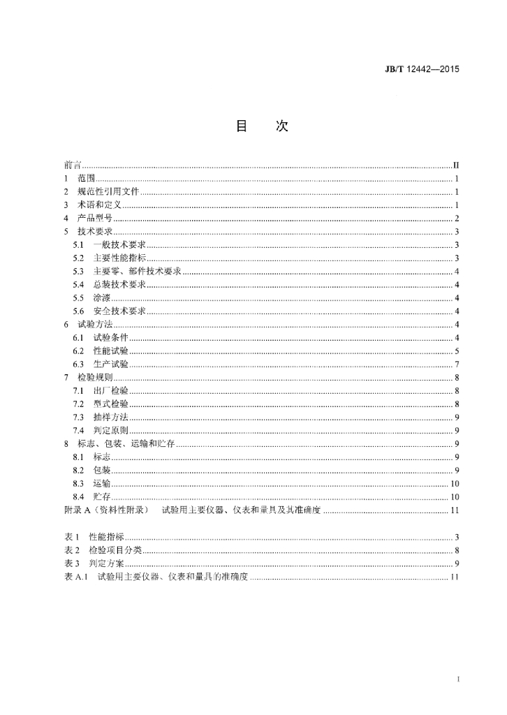 JB/T 12442-2015 标准预览