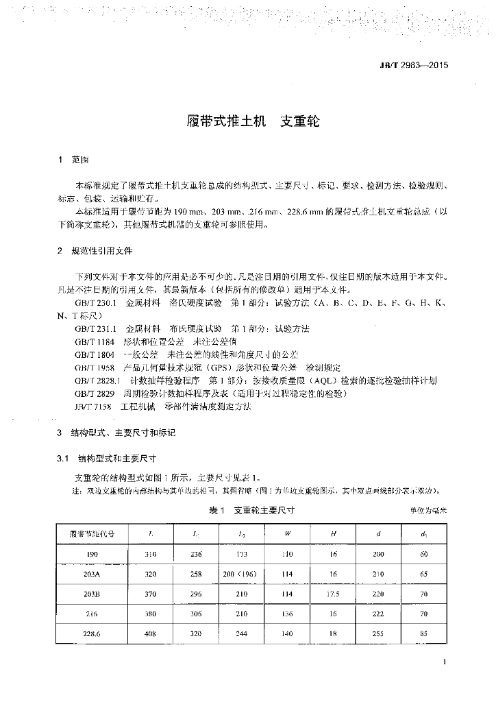 JB/T 2983-2015 标准预览