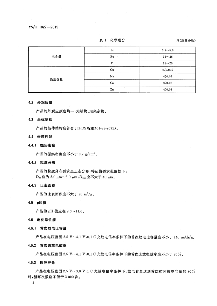 YS/T 1027-2015 标准预览