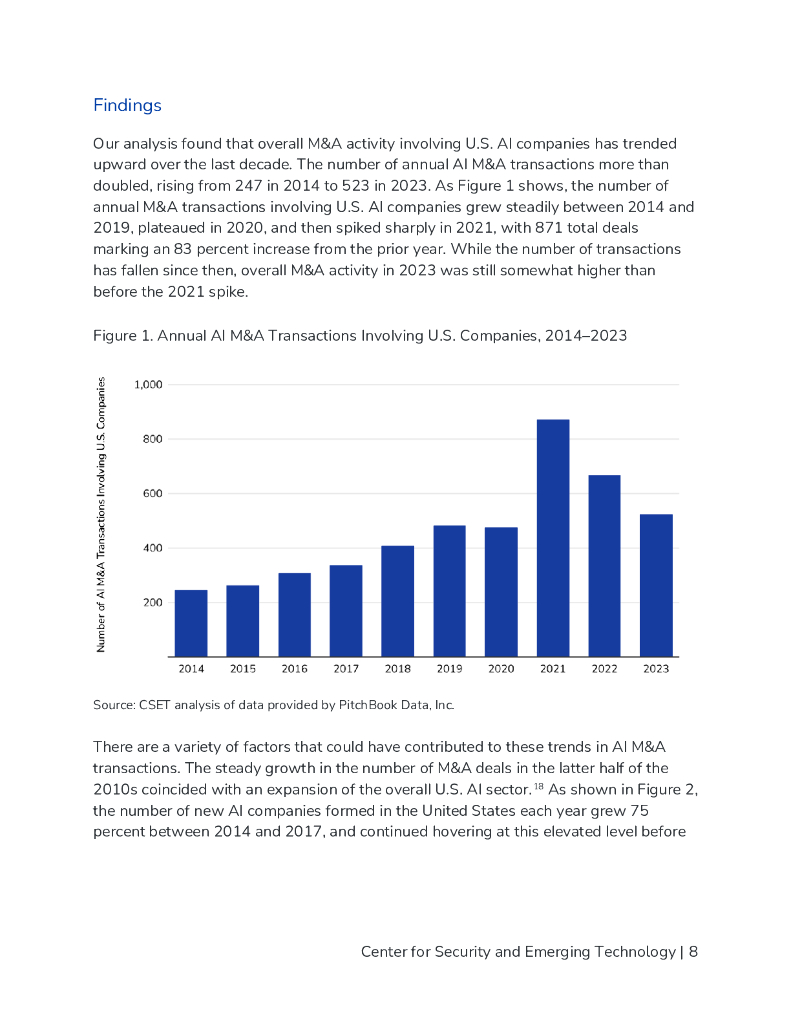CSET：2024年收购人工智能公司：追踪美国人工智能并购报告（英文版）_第9页
