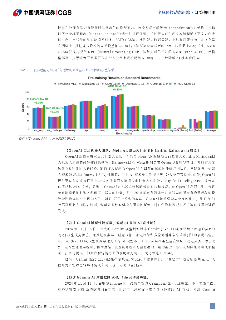 中国银河：计算机行业全球科技动态追踪：端侧AI加速，iOS引入Gemini，Siri整合ChatGPT_第7页
