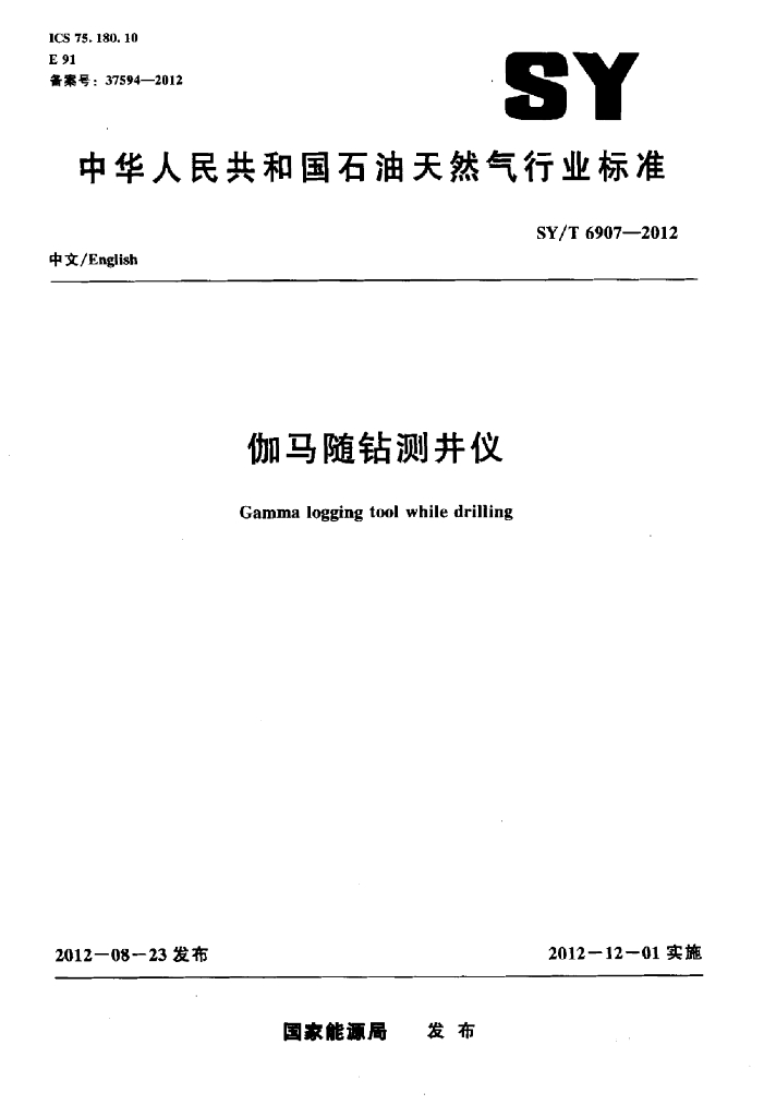 SY/T 6907-2012 标准预览