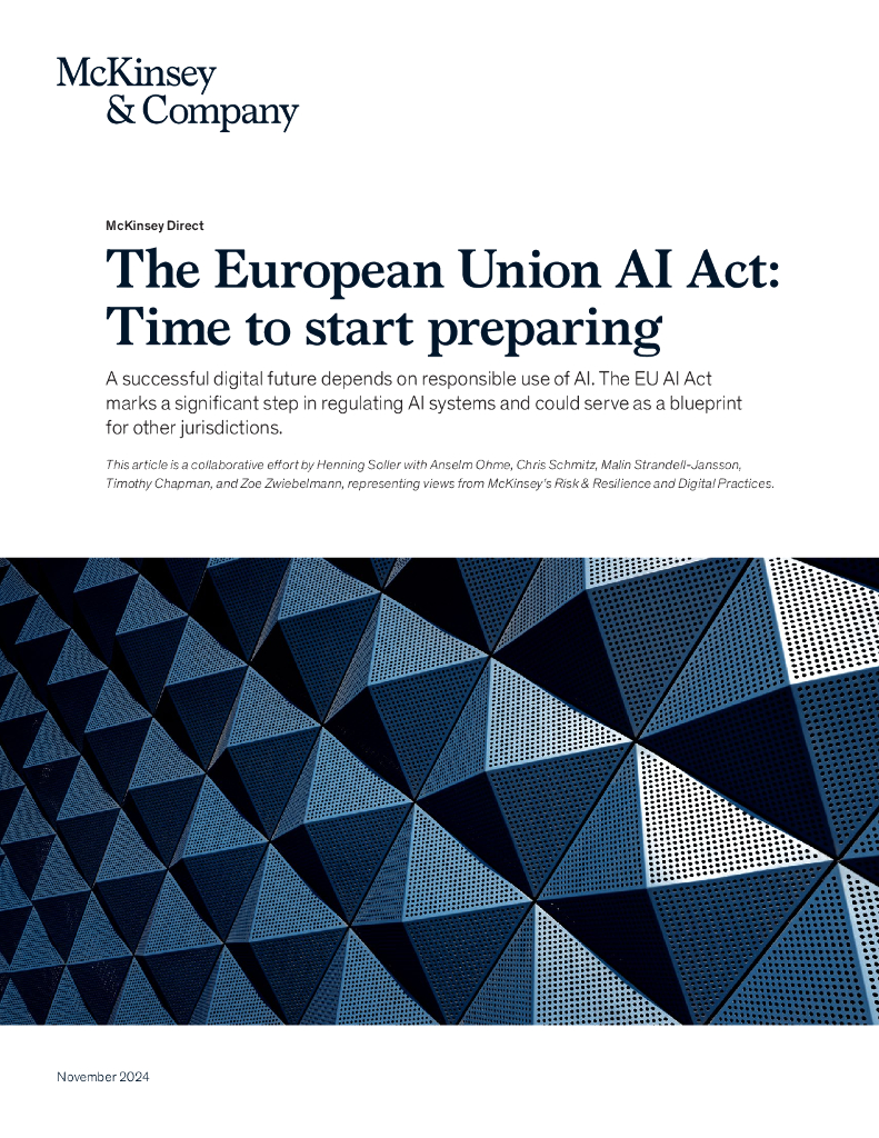 麦肯锡：2024年欧盟<em>人工智能</em>法案：是时候开始准备了（英文版） 海报