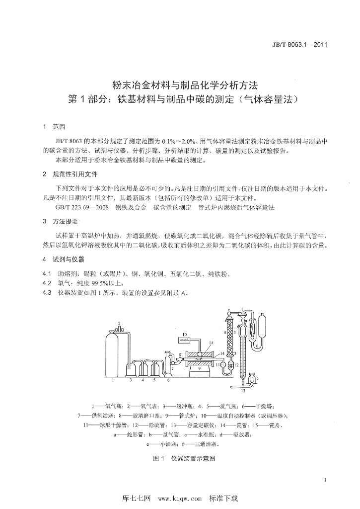 JB/T 8063.1-2011 标准预览