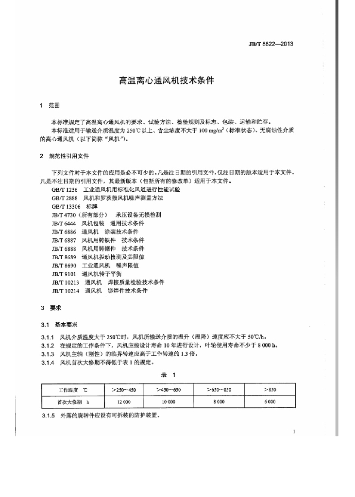 JB/T 8822-2013 标准预览