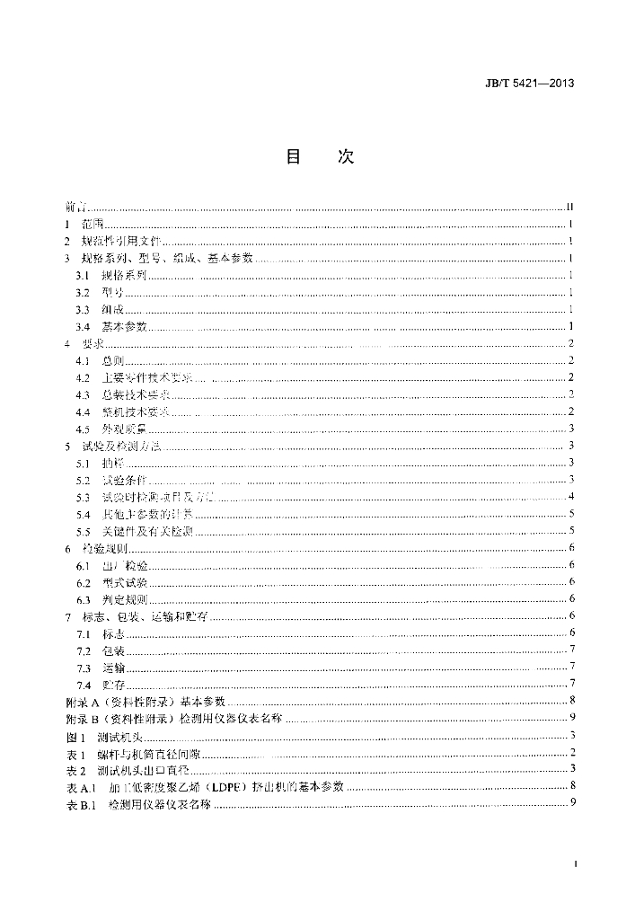 JB/T 5421-2013 标准预览