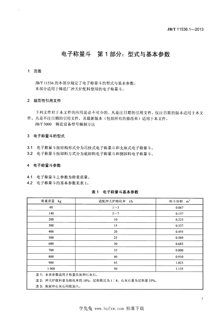 JB/T 11536.1-2013 标准预览