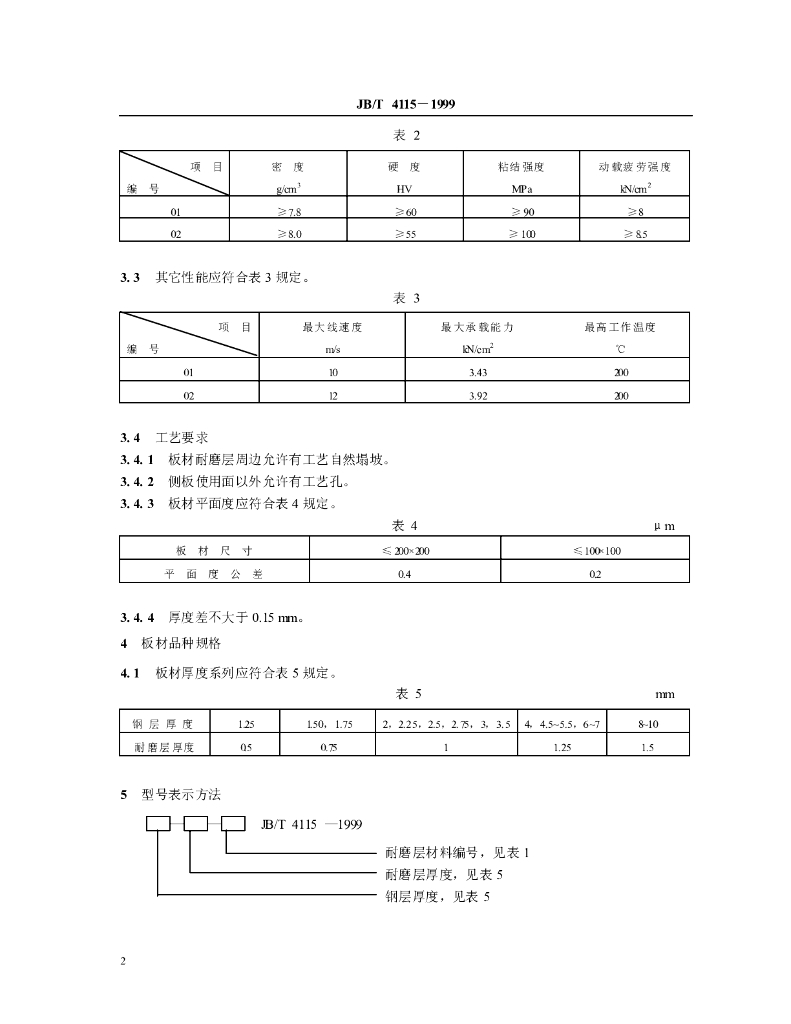 JB/T 4115-1999 标准预览