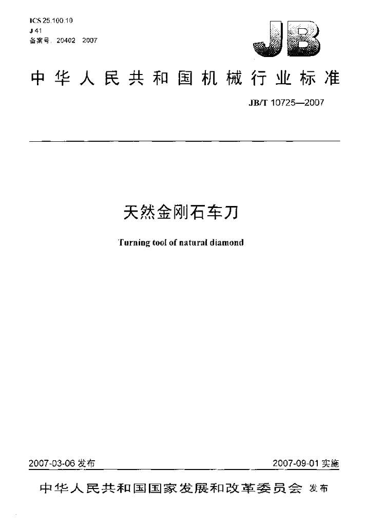 JB/T 10725-2007 标准预览
