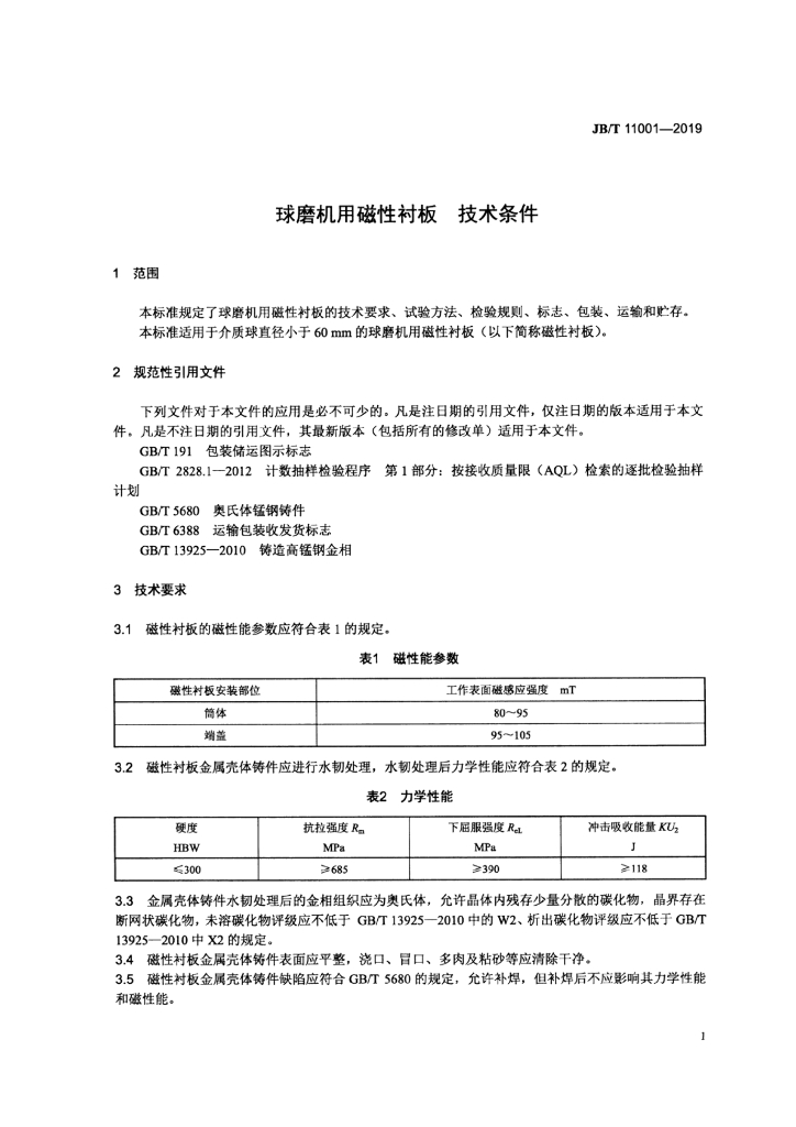 JB/T 11001-2019 标准预览