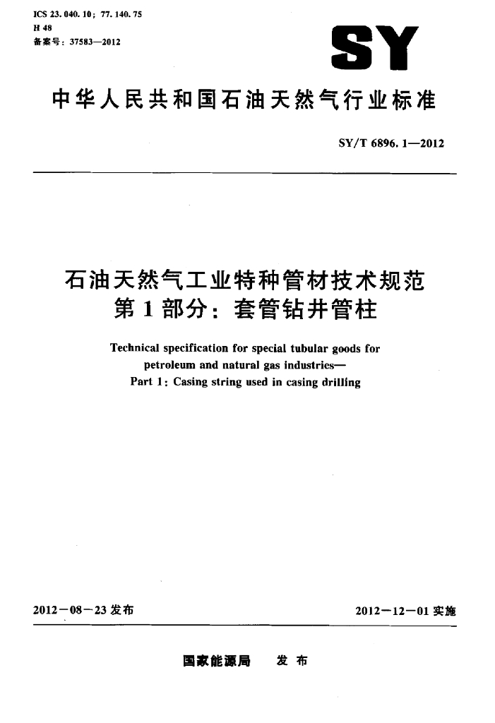 SY/T 6896.1-2012 标准预览