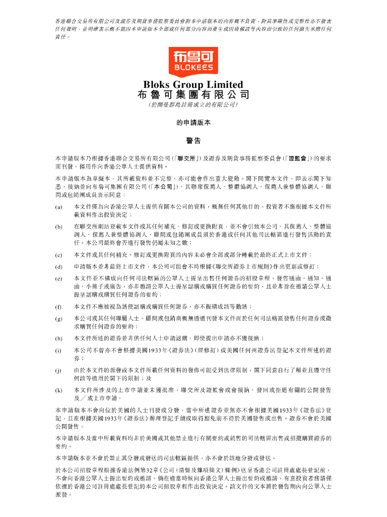 Blokees布鲁可集团有限公司港交所IPO上市招股说明书（2024年12月更新版）