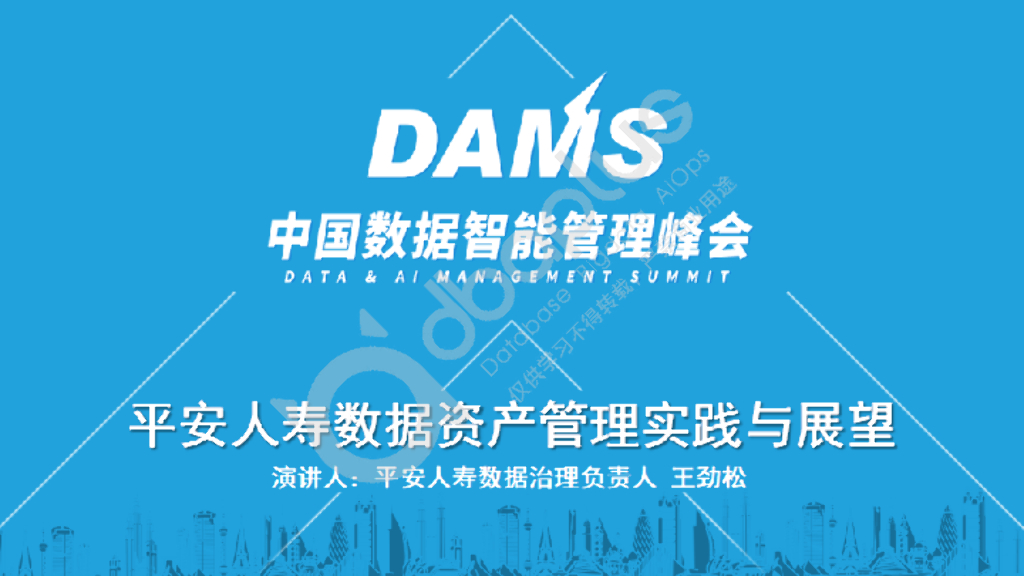 王劲松：平安人寿数据管理实践与展望
