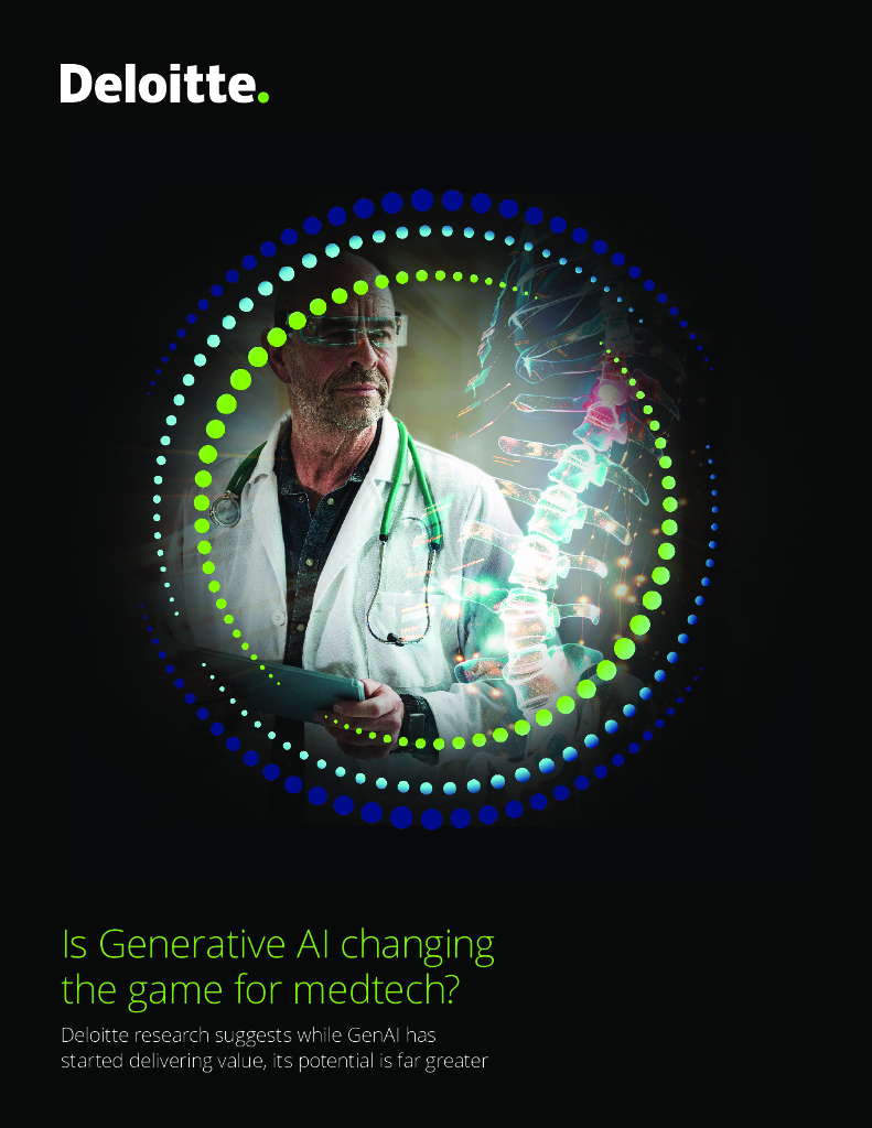 德勤：2024年生成式<em>人工智能</em>会改变医疗技术的格局吗？（英文版） 海报