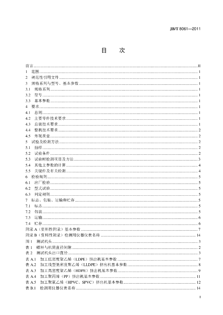 JB/T 8061-2011 标准预览