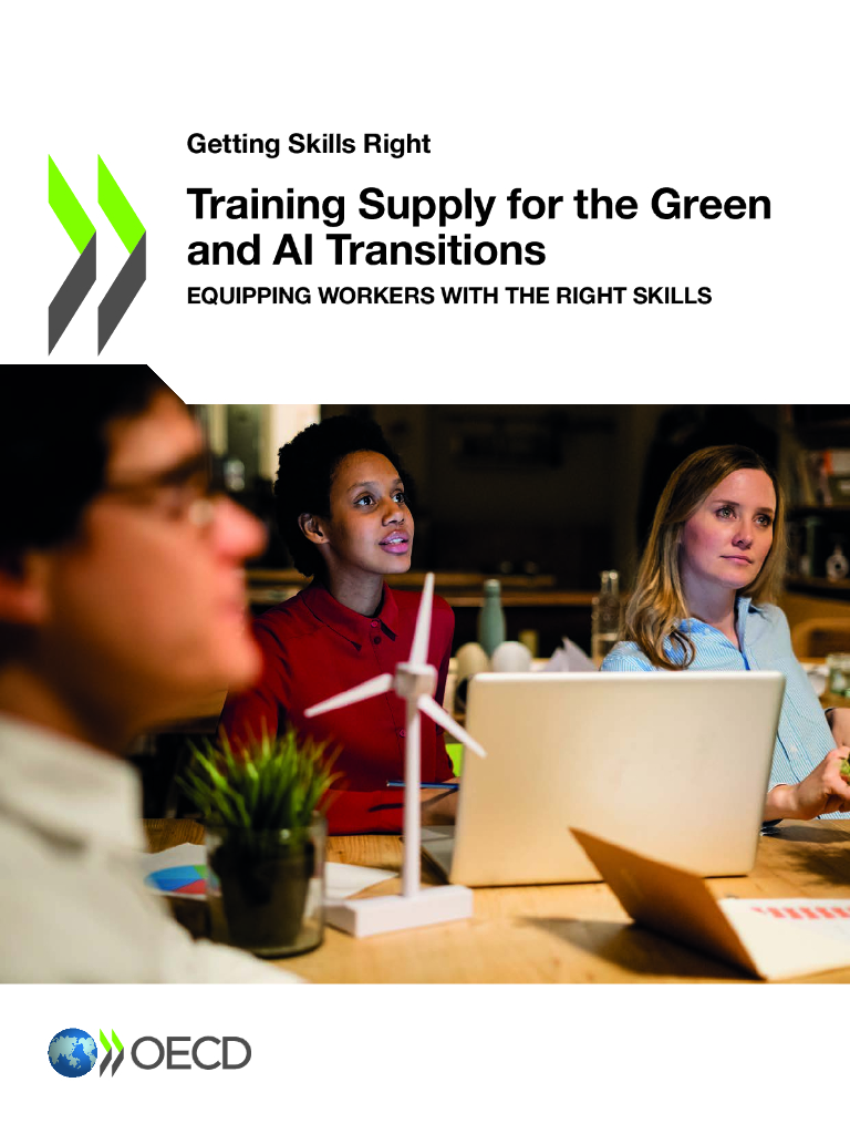 OECD经合组织：2024年绿色与<em>人工智能</em>转型中的技能培训供给报告：赋能员工 掌握关键技能（英文版） 海报