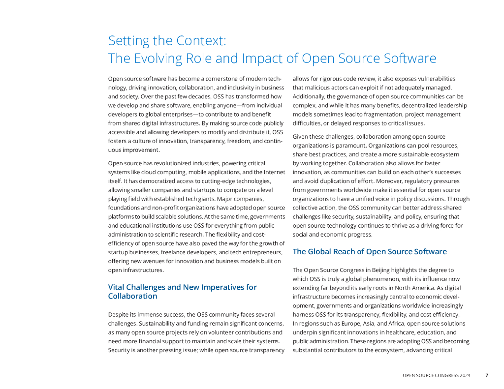 Linux基金会：2024年世界开源大会报告——塑造人工智能安全和数字公共产品合作的未来（英文版）_第7页