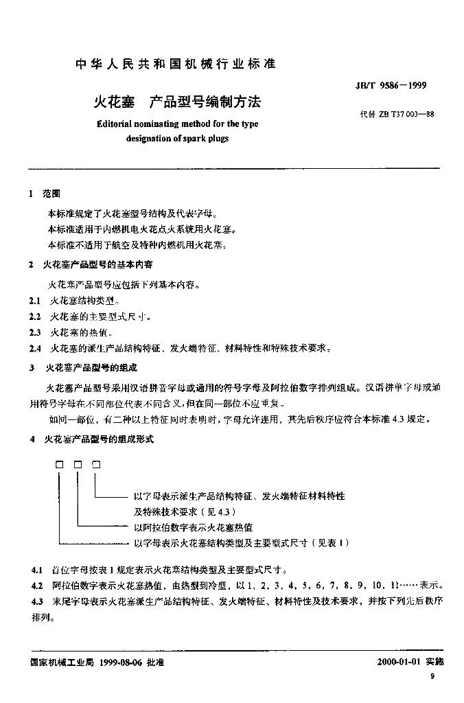 JB/T 9586-1999 标准预览