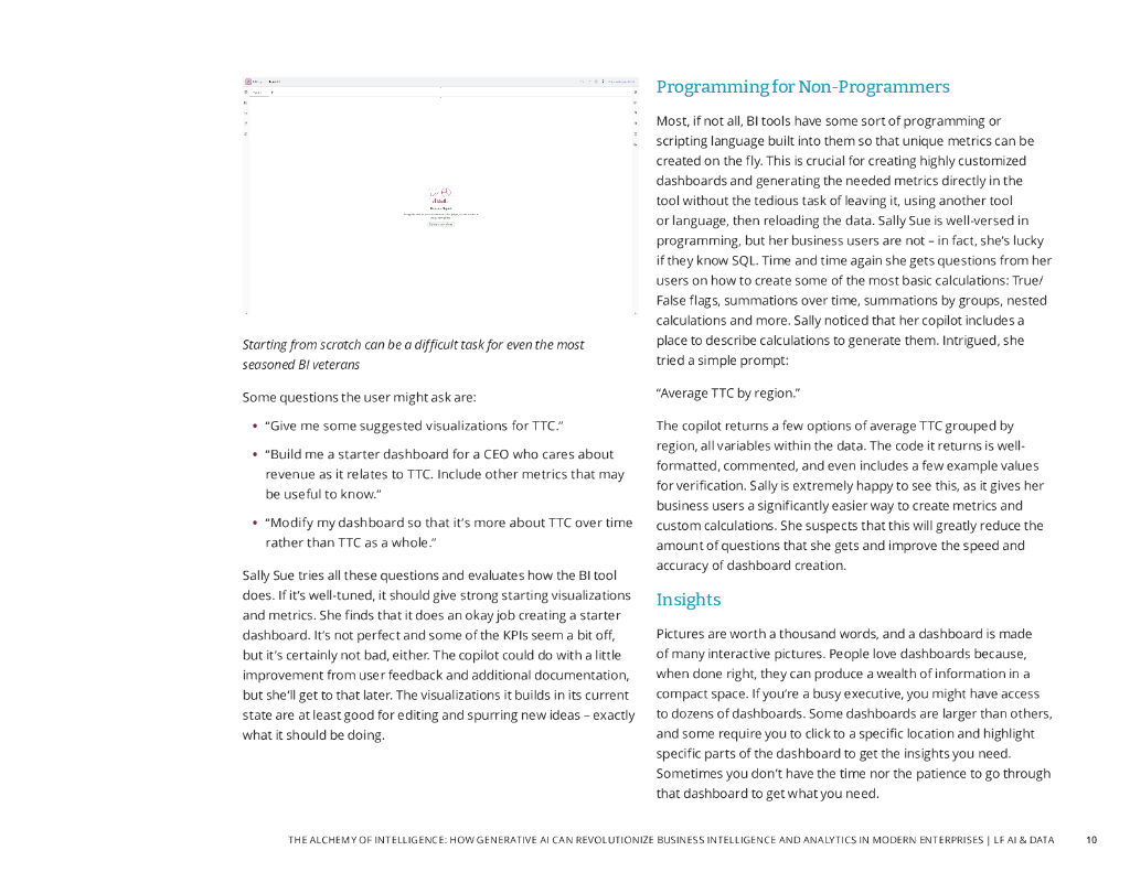 LFAI&Data：2024年智能炼金术：生成式人工智能如何彻底变革现代企业中的商业智能和分析白皮书（英文版）_第10页