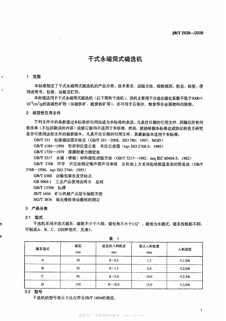 JB/T 2938-2008 标准预览
