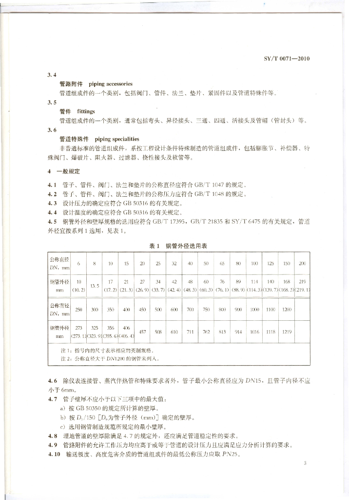 SY/T 0071-2010 标准预览