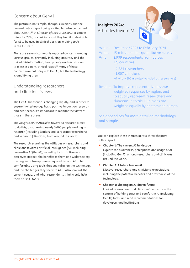 爱思唯尔（Elsevier）：洞察2024：科研人员对人工智能的态度报告（英文版）_第8页