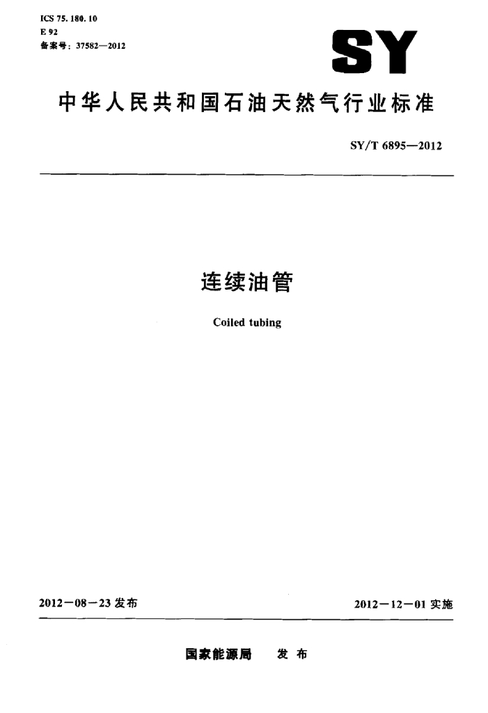 SY/T 6895-2012 标准预览