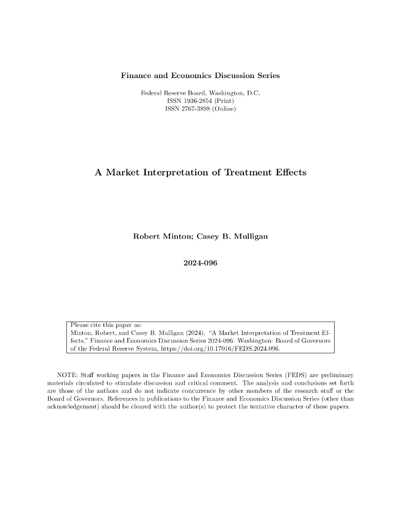 美联储：治疗效果的市场解读（英文版）