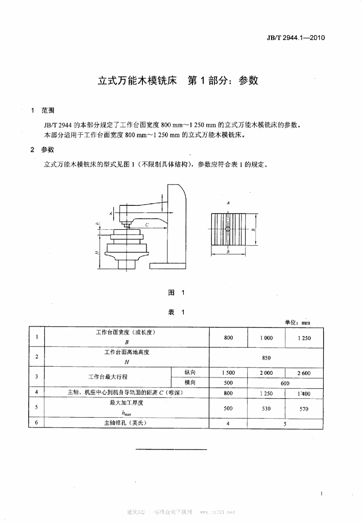 JB/T 2944.1-2010 标准预览