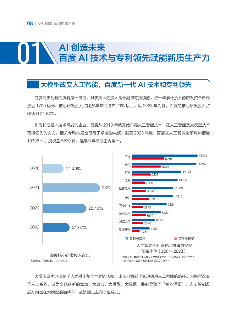 百度：2024年百度人工智能创新与专利白皮书_第8页