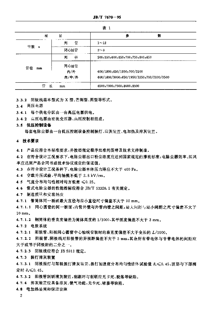JB/T 7670-1995 标准预览