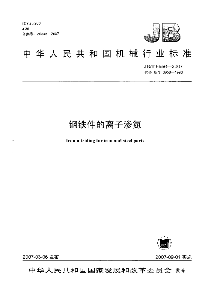 JB/T 6956-2007 标准预览