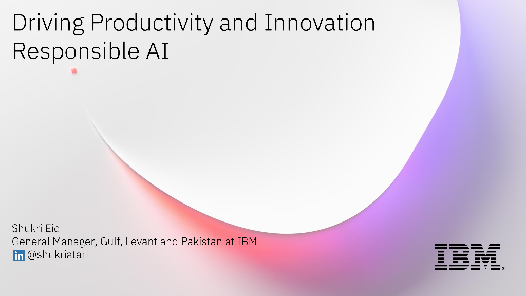 扩展人工智能业务通过负责任的治理推动生产力和创新