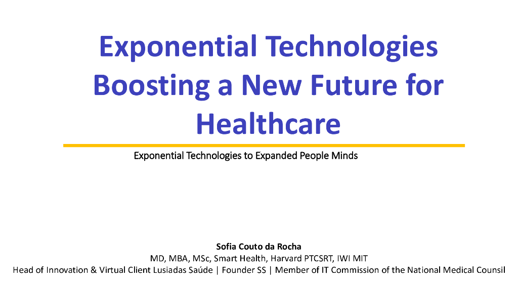 指数级技术推动医疗保健的新未来