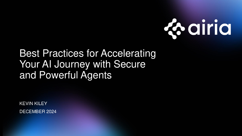 使用安全而强大的代理加速AI之旅的最佳实践