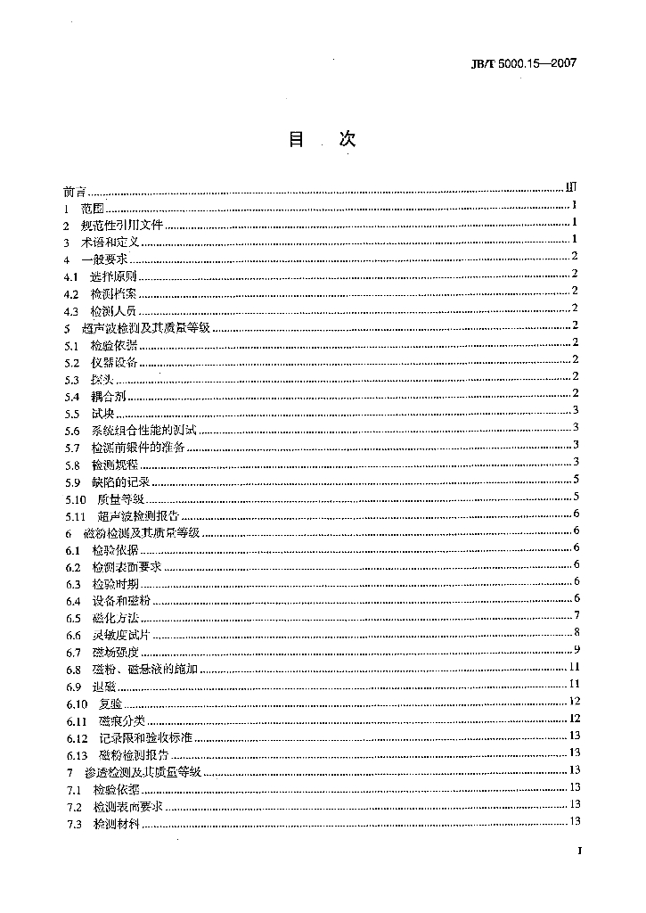 JB/T 5000.15-2007 标准预览