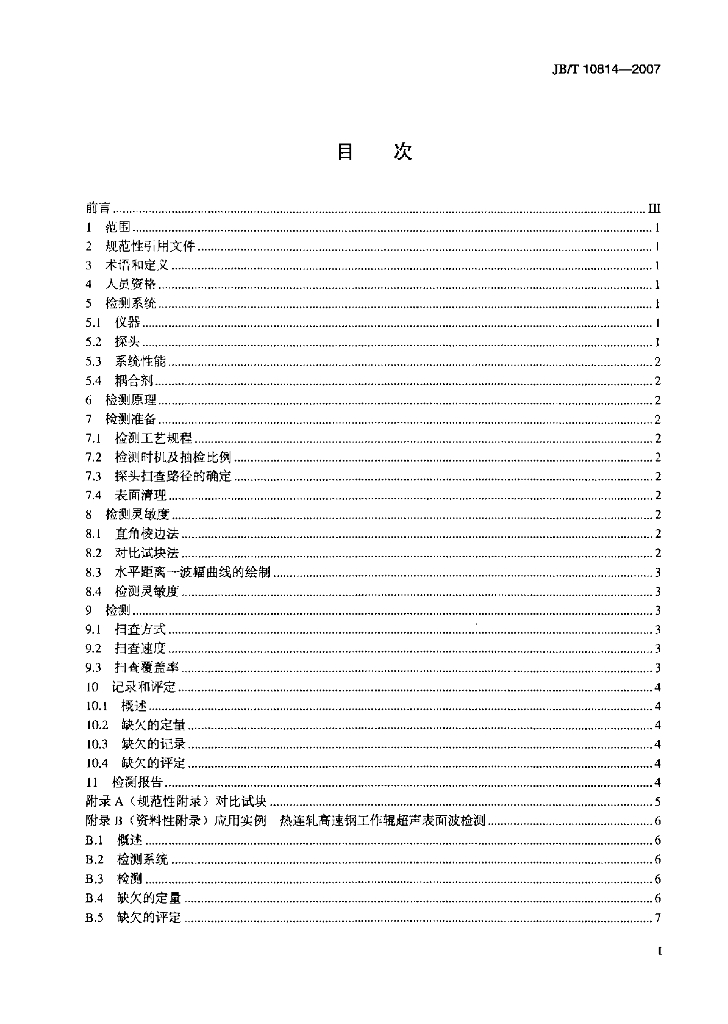 JB/T 10814-2007 标准预览