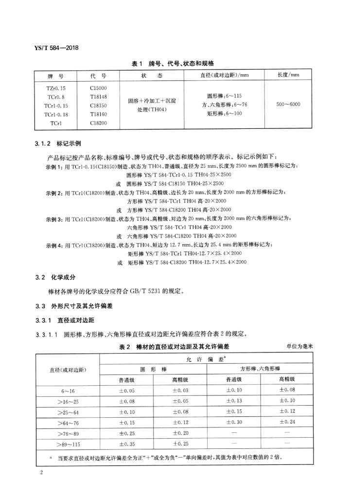 YS/T 584-2018 标准预览