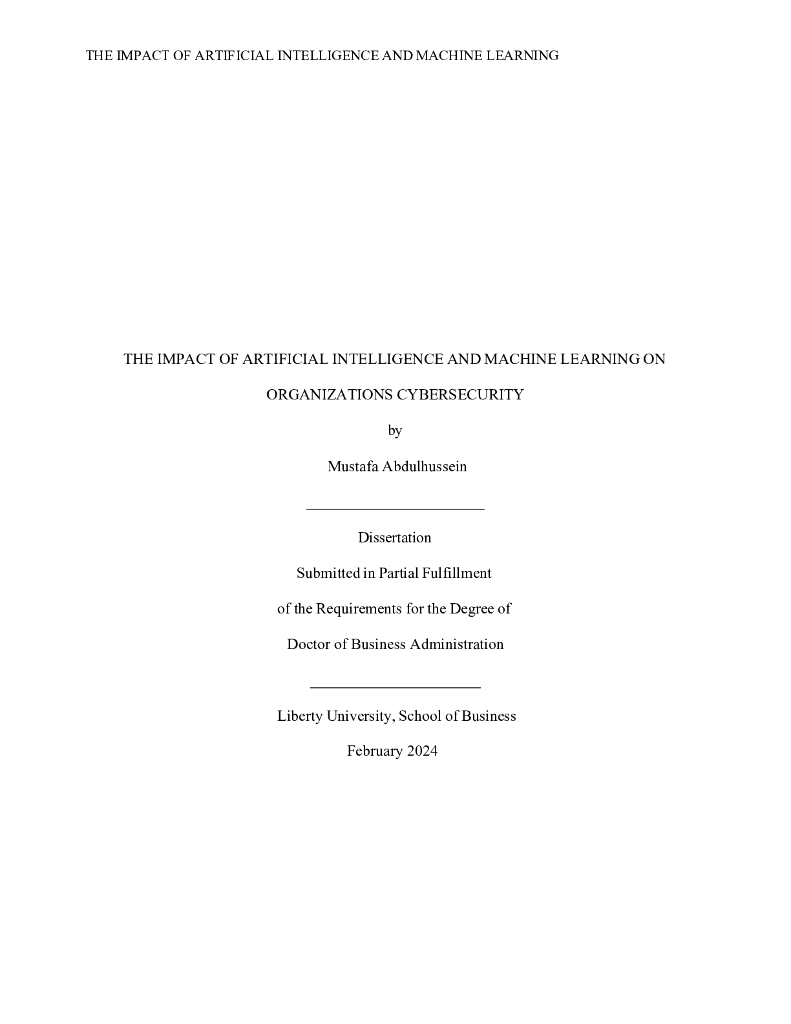 人工智能和机器学习对网络安全的影响（英文版）