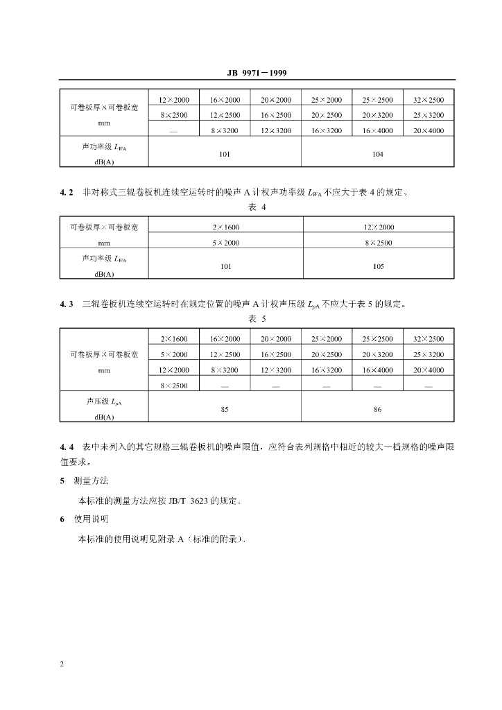 JB 9971-1999 标准预览