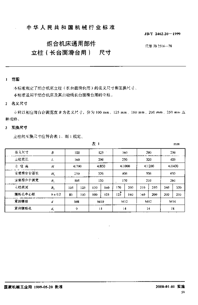 JB/T 2462.20-1999 标准预览