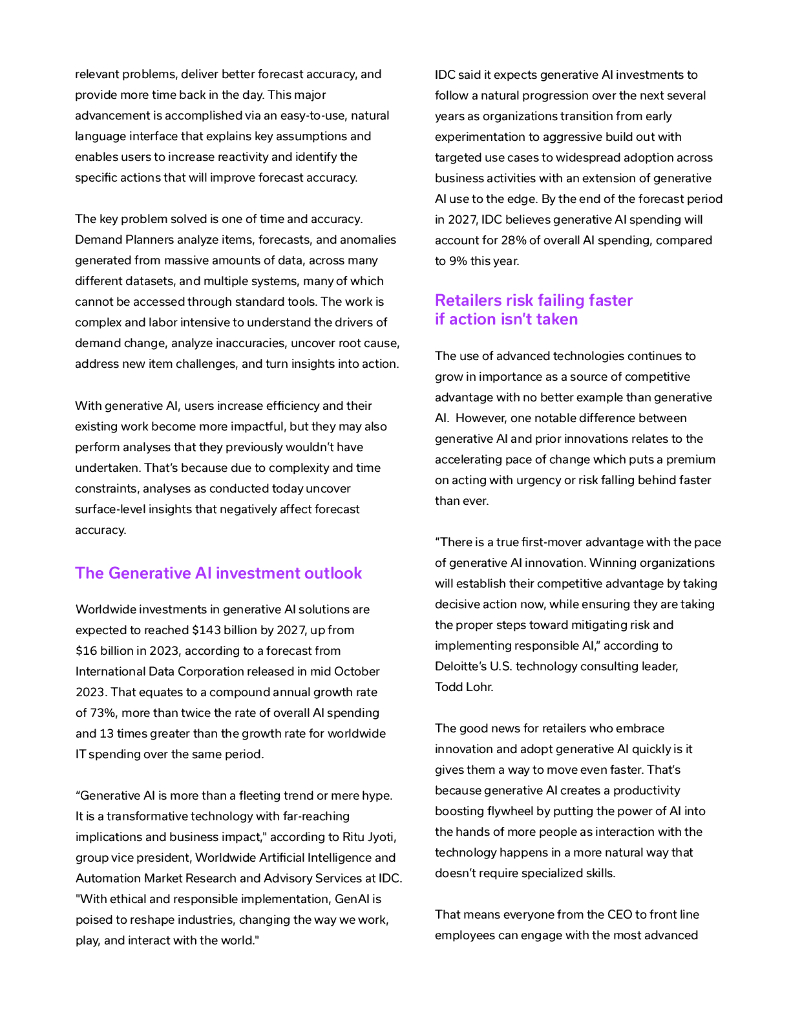 SymphonyAI：2024年通过生成式人工智能释放零售创新和生产力白皮书（英文版）_第6页