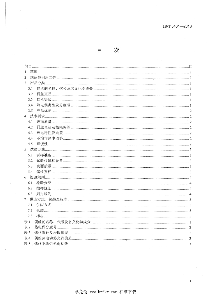 JB/T 5401-2013 标准预览