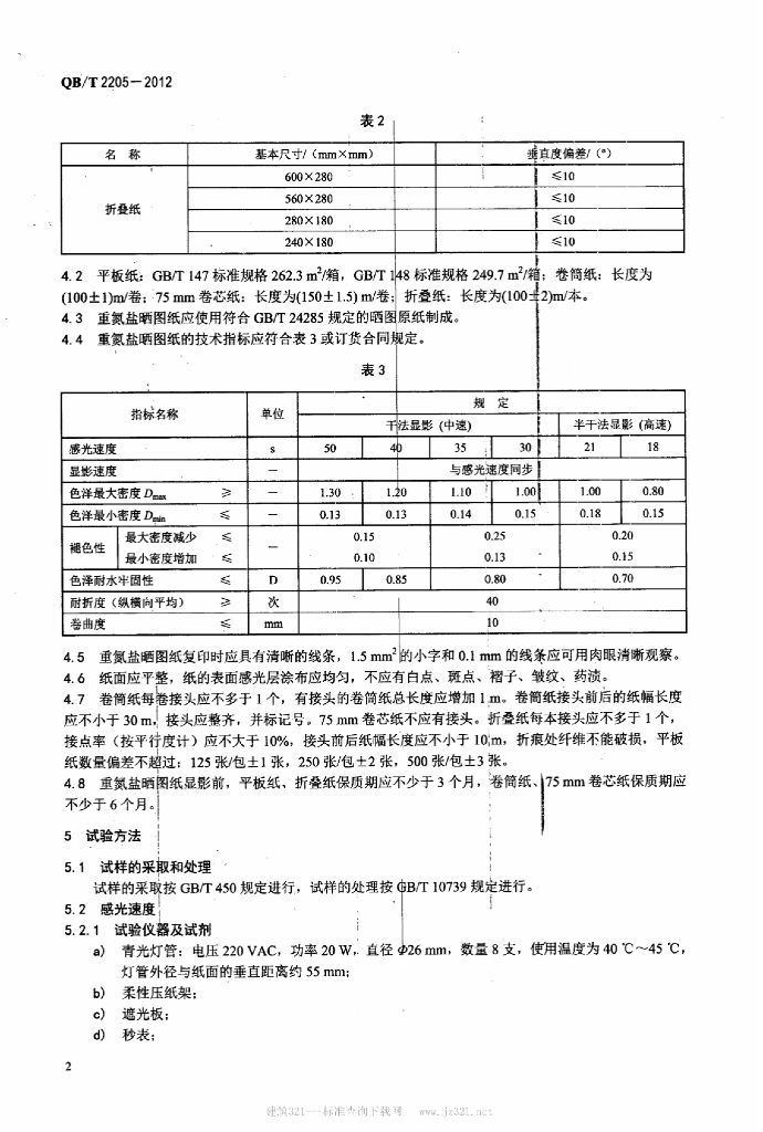 QB/T 2205-2012 标准预览