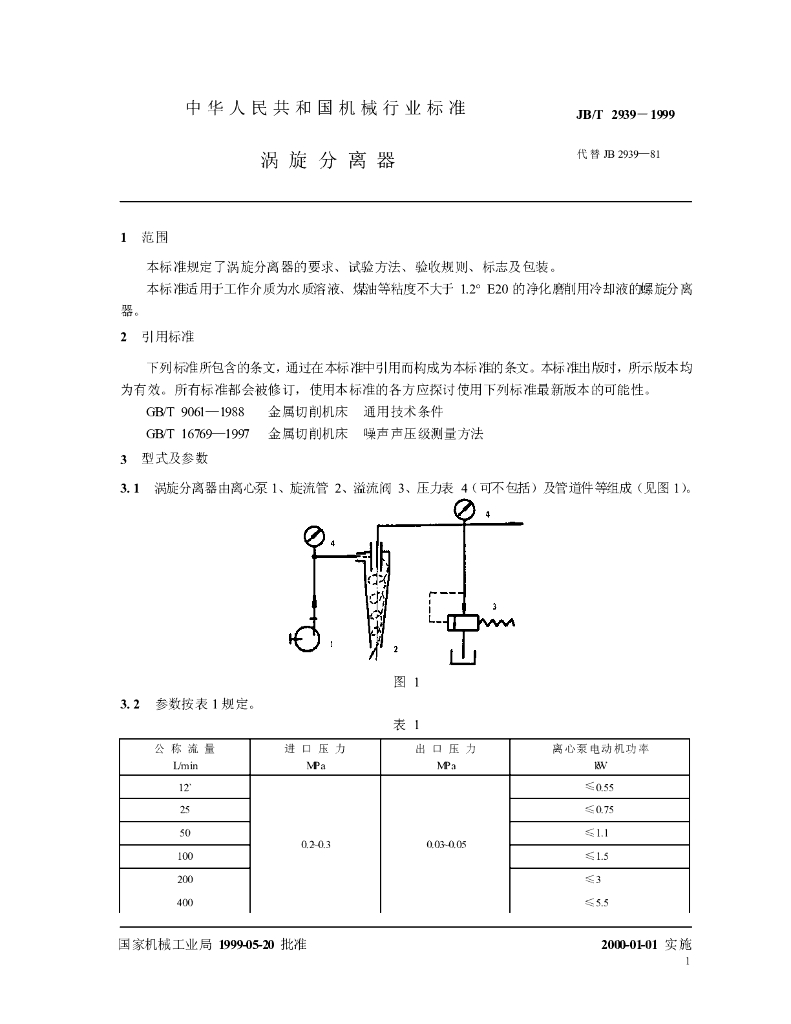 JB/T 2939-1999 标准预览
