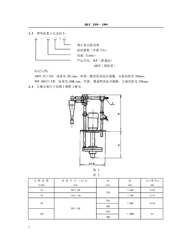 JB/T 2939-1999 标准预览