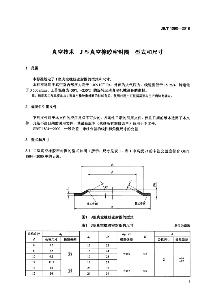JB/T 1090-2018 标准预览